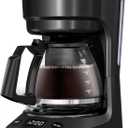 WAA 5 Cup Drip Coffee Maker, Portable Coffee Machine with Programmable Timer, Coffee Pots with Reusable Filter, Auto Shut-Off and Keep Warm Plate, Delay Brew, 25oz Water Tank, Black