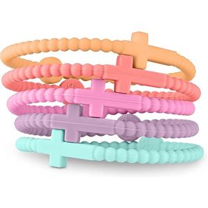 Ryan & Rose Jesus Bracelets - Cross Silicone Bracelet, Vibe