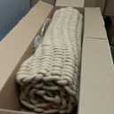 DEXI Jute Door Mat for Front Entryway, 31x47 Braided Woven Doormat Outside Entrance, Dirt Trapper Natural Fiber Entry Mats for Patio, Brown