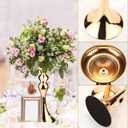 Sadnyy 16 Pcs Metal Flower Arrangements Stand Metal Wedding Centerpiece Stand Tall Table Decor Flower Vase for Wedding Reception Centerpieces Event Party Hotel Home Decor(12.6 Inch,Gold)