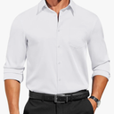 COOFANDY Mens Dress Shirts Long Sleeve Business Casual Button Down Shirts Regular Fit Formal Shirts, Size XXL 
