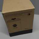 Dog Treat Container Airtight - 6 Inch Wide x 8 Inch Tall Iron Dog Treat Jar for Kitchen Counter with Airtight Bamboo Lid - 12 Cup Capacity Pet Treat Container - Doggie Cookie Jar - Big Treats Canister