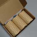 CANDWAX Pure Beeswax Pillar Candles 1.8x3 inch Set of 3-25 Hours Burning Handmade Yellow Candles - Smokeless Pure Bees Wax Candle Home Décor