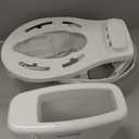 Ingenuity My Size Potty Pro 2-in-1 Potty Training Toilet, Floor Potty with Removable Potty Seat for Standard Toilets, Realistic Flushing Sound, For Toddlers Ages 18+ months, Up to 50 lb (White)