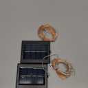 2-Pack 200 LED Solar Fairy Lights Outdoor, Upgraded Oversize Lamp Beads & Super Bright Solar String Lights Outoor, 8 Modes Solar Lights for Garden Patio Decorations (Warm White)