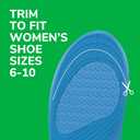 Dr. Scholls Sport Insoles - Superior Shock Absorption and Arch Support to Reduce Muscle Fatigue and Stress on Lower Body Joints for Women Size 6-10
