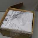 Amazon Basics 4 Piece Bed Sheet Set, 100% Cotton Jersey, Includes Super Soft, Flat and Fitted Sheets, Pillowcase, King, White, Solid