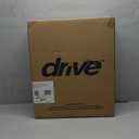 Drive Medical RTL12027RA 2-in-1 Raised Toilet Seat with Removable Padded Arms, Standard Seat