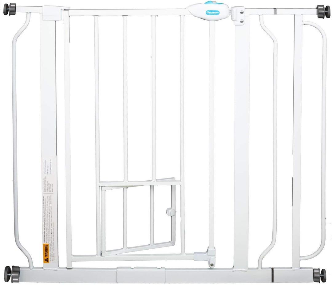 Carlson Pet Products Extra Wide Walk-Through Gate W/Door (014241), 
38.5"W x 34"H