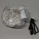 Drizzle Foldable Electric Cooker Travel Hot Pot - Dual Voltage 100V-240V Hot Pot Cooking - Food Grade Silicone Cookerware Boiling Water Steamer - Camping Office Hotel Noodle Porridge Soup Dorm (Creamy-white)