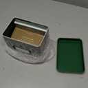 RIFLE PAPER CO. Recipe Tin, Includes 24 Individual Cards and 12 Dividers, Holds Approximately 200 Inserts, Box Size 4.25" W x 6.25" L x 5" H, Artichoke