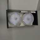 Onumii Puck Lights with Remote Battery Operated ED Under Cabinet Lighting Wireless Stick on Color Changing Timer Tap Lights for Cabinets Shelves Closets Display Case - 2Pack White