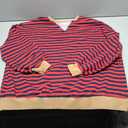 LAMISSCHE Womens Oversized Lounge Sets 2 Piece Outfits Striped Matching Pajama Set Long Sleeve Sweater Set (X-Large, Brown&h Pink)