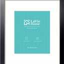 LaVie Home 16x20 Picture Frame Black Poster Frame,Display Pictures 11x14 with Mat or 16x20 Without Mat, Stable and Sturdy Frame and Polished Plexiglass, Horizontal and Vertical Format of The Walls