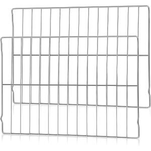 Zonon 2 Pcs Oven Racks Replacements 304 Stainless Steel 24-3/16 x 16 Inch Oven Grill Rack Compatible with Replace 316496202, 316496207, AP4040129, PS1765356 Range Stove