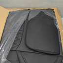 Custom Fit Chevy Silverado GMC Sierra 1500 2007-2025 2500/3500 HD Crew Cab Full Set Car Seat Covers - 5 Pack, Premium Faux Leather Truck Seat Protector with Airbag Compatible Design, Black
