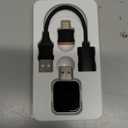 Mini Wireless Carplay Adapter for iPhone - Carplay Wireless Adapter Car Play Dongle Bluetooth, Compatible with iPhone iOS 10+, [2025 Upgraded] Silver