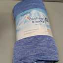 Topcee Cooling Blanket (90"x90" Queen Size) for Night Sweats, Absorbs Heat to Keep Adults Cool on Warm Nights