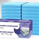 Mildplus Bed Pads 40x40", Maximum Absorbent Underpads Incontinence Bed Pads Disposable Chucks, Pee Pads for Kids, Adults and Pet, 10 Count (3XL) (2Pack)