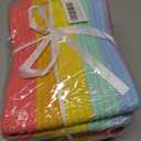 Temary Woven Baskets for Storage 3 Pack Storage Baskets for Organizing, Rectangle Decorative Rope Baskets for Storage Clothes, Towels, Storage Bins with Handles (Rainbow, 13"x9.8"x8.5")