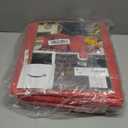 ZOBER 600D Oxford Fabric Large Rolling Christmas Tree Storage Bag - Fits 9 Ft Artificial Trees - Waterproof Christmas Tree Bag For Storage Box For Xmas, Durable Handles and Wheels - Card Slot - Red