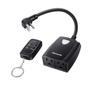 DEWENWILS Outdoor Dimmer for String Lights, 125V Dimmer Switch with 100FT Control Range, Weatherproof Outdoor Dimmer Plug for Dimmable LED/Tungsten Bulbs