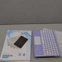 Wireless Keyboard with Touchpad,Ultra-Slim Portable Rechargeable Bluetooth Keyboard,Ipad Keyboard with Trackpad for OS Android Windows Devices(Purple)