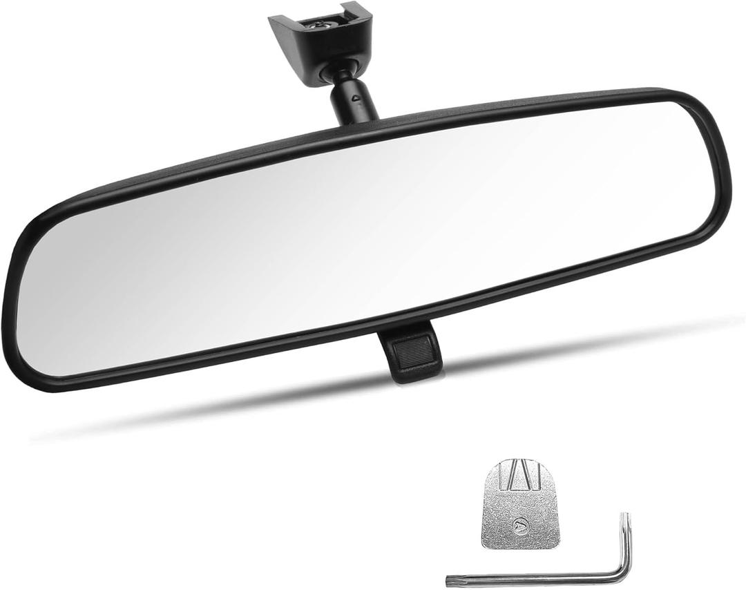 10" Universal Interior Mirror Kit, 2024 Upgraded Anti-Glare Rear View Mirror,Wide Angle Night Vision, Compatible with Car, Truck, SUV for Toyota Honda Ford Nissan Jeep