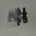 Tandefio 2 Pcs Dutch Door Bolt 4 Inch Surface Bolt Sliding Door Locks Hardware Solid Brass Latch, Attic Latch for Dutch Slide Barn(Black)