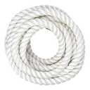 SGT KNOTS Twisted Nylon Rope  Heavy Duty All Purpose Utility Cord for Indoor & Outdoor Use, Medium Stretch  Ideal for Towing, Dock Lines, Crafts, Camping, Survival Gear (1.25" x 50 ft - White)