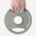 Amazon Basics 2-Inch Olympic Cast Iron Grip Weight Plates, Size: 5 lb, 4pc, 2"