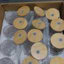 12 Pcs Christmas Glass Cups 16 oz Drinking Glasses with Bamboo Lids and Straws Christmas Iced Coffee Cup Drinkware Santa Snowflake Tumbler Holiday Mugs Xmas Gift for Women Mom (Stylish Style)