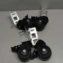 QWORK Storage Rack Caster Wheels, 4 Pack 3" Heavy Duty 1500 lb. Max Total Capacity Storage Shelf Accessories, Fit for Boltless Self Locking Shelving Racks