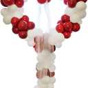 Adjustable Height Heart Backdrop Stand Metal Heart Balloon Arch Wedding Arch for Proposal Ceremony Valentine's Day Birthday Party Baby Shower Banquet Photo Decoration(Balloons not Included)