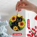 8 x Christmas Ornament, Christmas Decoration, Ceramic-Style Black Cat Ornament, Heirloom Keepsakes, Holiday Ornaments, Holiday Presents, Unique Xmas Gifts, Gift Exchange Ornaments, Gift Idea