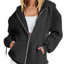 Anrabess Black Hoodie S
