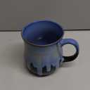 Bosmarlin Large Ceramic Coffee Mug, Blue Big Tea Cup for Office and Home, 21 Oz, Dishwasher and Microwave Safe, 1 PCS (Deep Blue)