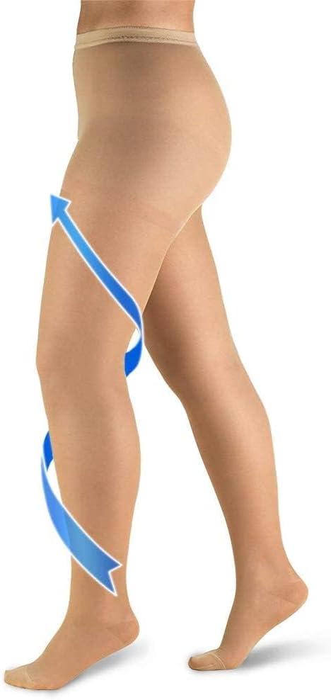 20-30mmHg Compression Pantyhose for Women, Medical Compression Stockings, High Waist Opaque Compression Tights for Lymphadema Edema, Swelling, Varicose Veins, Support Hose for Teacher Doctor, Size XL