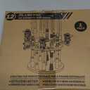 PLUSINNO V12 Fishing Rod Holders for Garage, Vertical Fishing Pole Holders Wooden Round Floor Stand, Fishing Rod Rack Holds up to 12 Rods or Fishing Nets Storage Organizer Racks, Fishing Gifts for Men