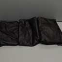 FORCHEER Black Bar Stool Chair Cover with Backs Set of 4 Leather Looking Barstool Slipcover for Short Back Counter Chairs Removable Washable (4PC, Black)