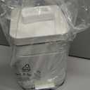 CEROELDA Small Trash Can with Lid-5L/1.3 Gal, Stainless Steel Outdoor Dog Poop Garbage Can-Farmhouse Retro Metal Waste Bin w/Step Pedal for Bathroom Bedroom Office-Soft Close-White