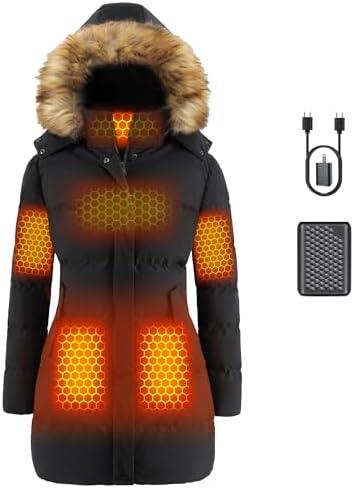 Graphene Women Heated Jacket 12V Fast Charge 18400mAh  Capacity, S