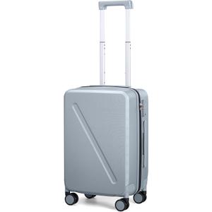 MILADA 20 Inch Carry On Luggage, 22x14x9 Airline Approved Hard Shell Carry On Suitcase with Wheels, TSA Approved Lock, Lightweight Hard Case Travel Luggage, Grey