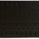 Wall Control Narrow Pegboard Rack 8in x 32in Black Metal Pegboard Runner Tool Board