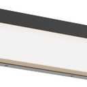 LED Bathroom Vanity Light Fixture Over Mirror 24.4 inch Modern Rectangle Black Matte Metal Lighting Bar 4000K Daylight Wall Sconce (Black)