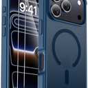 for iPhone 17 Pro Max Case [Compatible with MagSafe] [2X Screen Protectors] [Military Grade Drop Tested] Heavy Duty Magnetic Phone Case for iPhone 17 Pro Max 6.9",Deep Blue