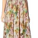 WOOSEA Women Sleeveless Deep V Neck Sexy Mesh Loose Maxi Casual Long Dress, XL