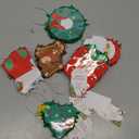 Poen 6 Pcs Mini Christmas Piata with Greeting Card Christmas Trees Stockings Santa Claus Gift Boxes Reindeer Piata for Xmas Party Decorations Cute Xmas Party Supplies