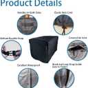 Waterproof Universal Generator Cover 24 x 18 x 20 inch for Predator 3500 Predator 4375 Wen 3800 Honda EU3000iS,Heavy Duty Thicken 600D Polyester,Weather and UV Resistant