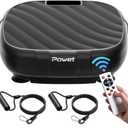POWET Vibration Plate Exercise Machine, Whole Body Workout Vibration Plate for Lymphatic Drainage with 5 Setting Modes, 99 Speed Levels for Weight Loss, Shaping, Toning